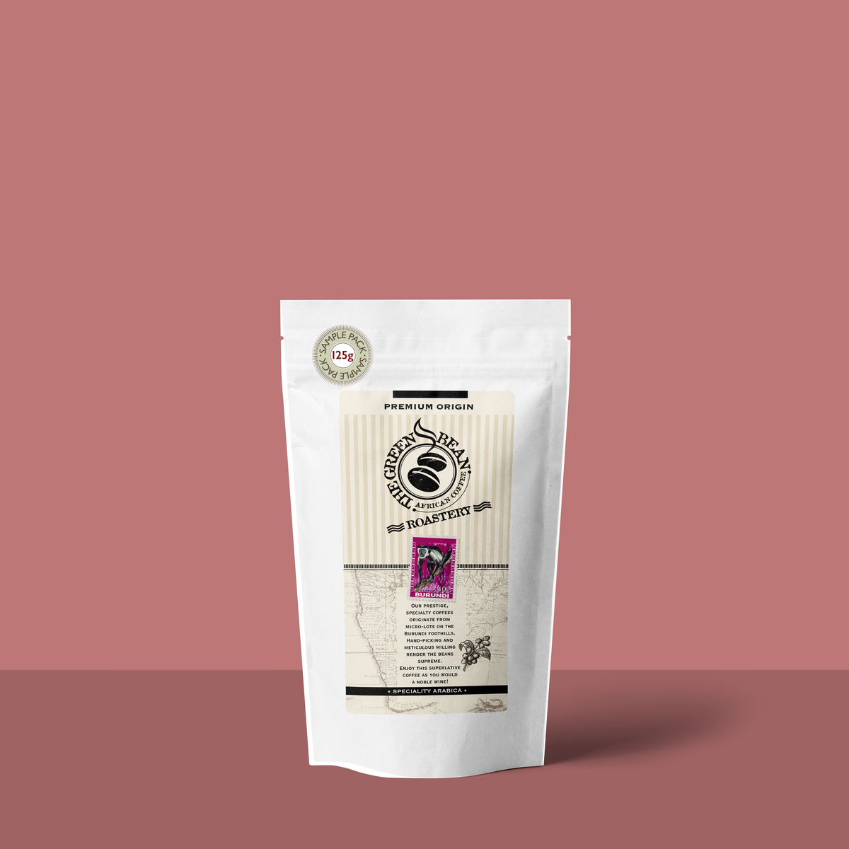 Green Bean BURUNDI 125g coffee sample pack