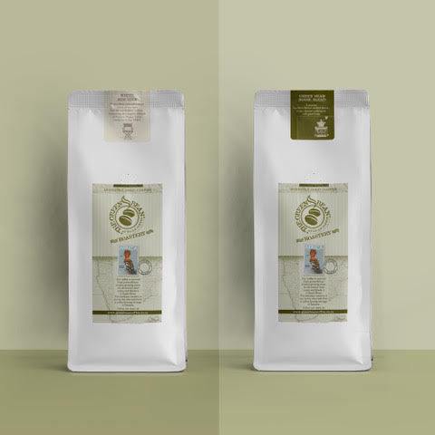 White Mischief and Green Bean House Blend coffee bundle, two 1kg bags
